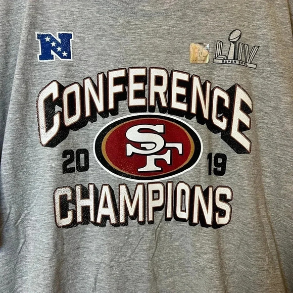SAN FRANCISCO 49ERS 2019 NFC CHAMPIONS T-SHIRT 2XL - Picture 6 of 7